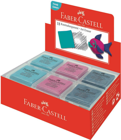FABER-CASTELL Radierer Art Eraser 127124 farbig assortiert