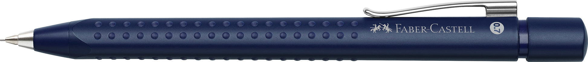 FABER-CASTELL Druckbleistift GRIP 2011 0.7mm 131263 klassik blau, Radierer