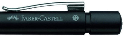 FABER-CASTELL Druckbleistift GRIP 2011 B 131287 schwarz met., Radierer 0.7mm