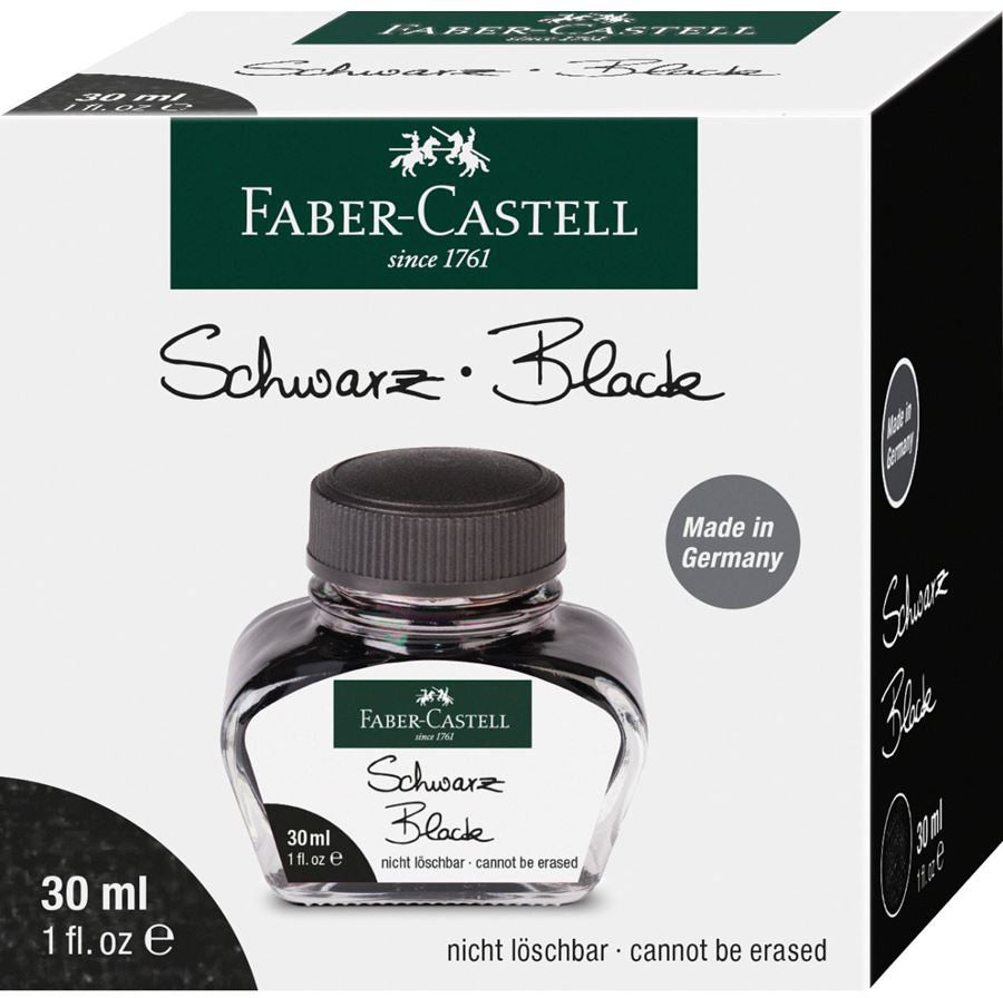 FABER-CASTELL Tintenglas 30ml 149854 schwarz
