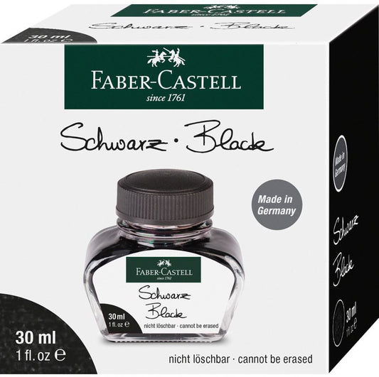 FABER-CASTELL Tintenglas 30ml 149854 schwarz