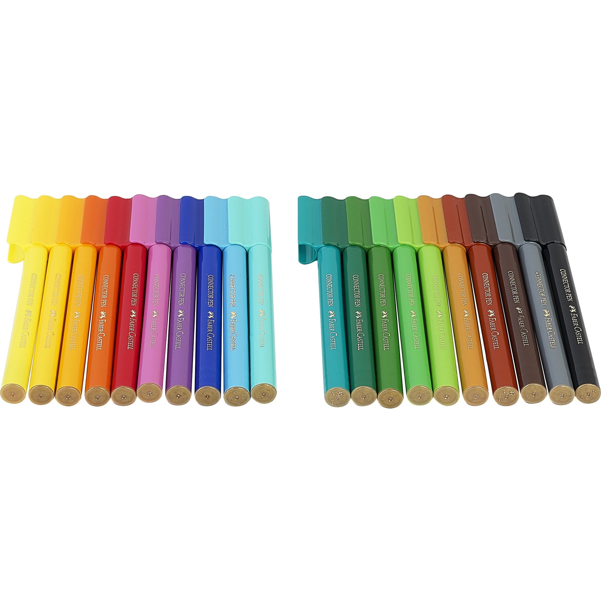 FABER-CASTELL Faserschreiber Connector Dino 155546 20 Farben