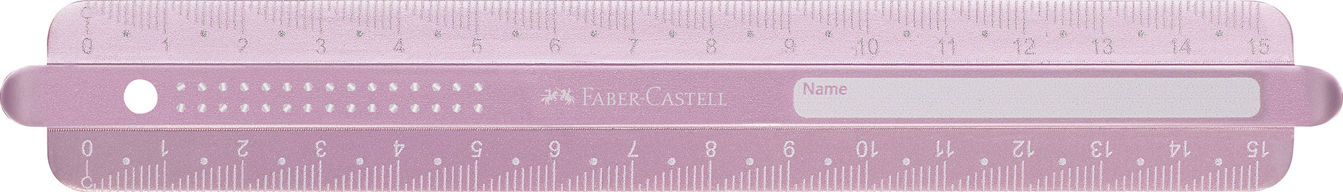 FABER-CASTELL Lineal 15cm 172015 Sparkle, bruchsicher