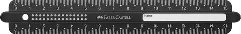 FABER-CASTELL Lineal 15cm 172115 Dots, bruchsicher
