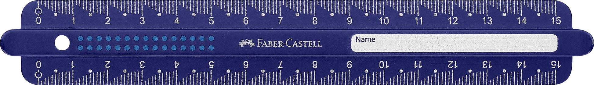 FABER-CASTELL Lineal 15cm 172115 Dots, bruchsicher