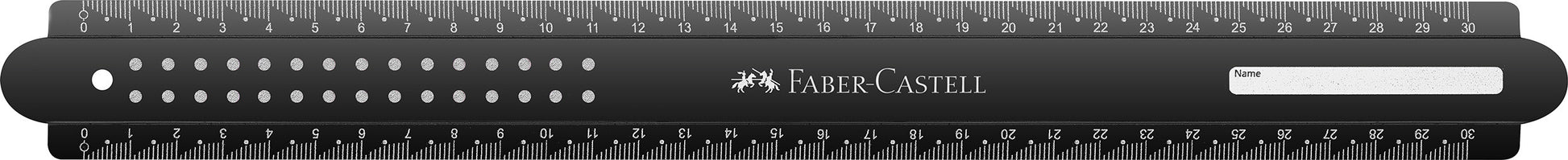 FABER-CASTELL Lineal 30cm 172130 Dots, bruchsicher