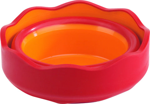 FABER-CASTELL Wasserbecher CLIC & GO 181517 rot, für Pinsel