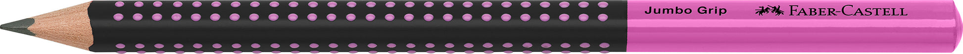 FABER-CASTELL Bleistift Jumbo Grip HB 511911 Two Tone schwarz/pink