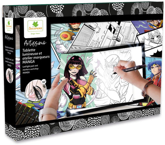 ARTISSIMO XXL TABLETTE LUMINEUSE ET ATELIER MARKERS MANGA (F