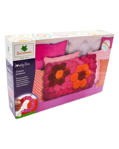 LOVELY BOX XL COUSSIN POMPONS