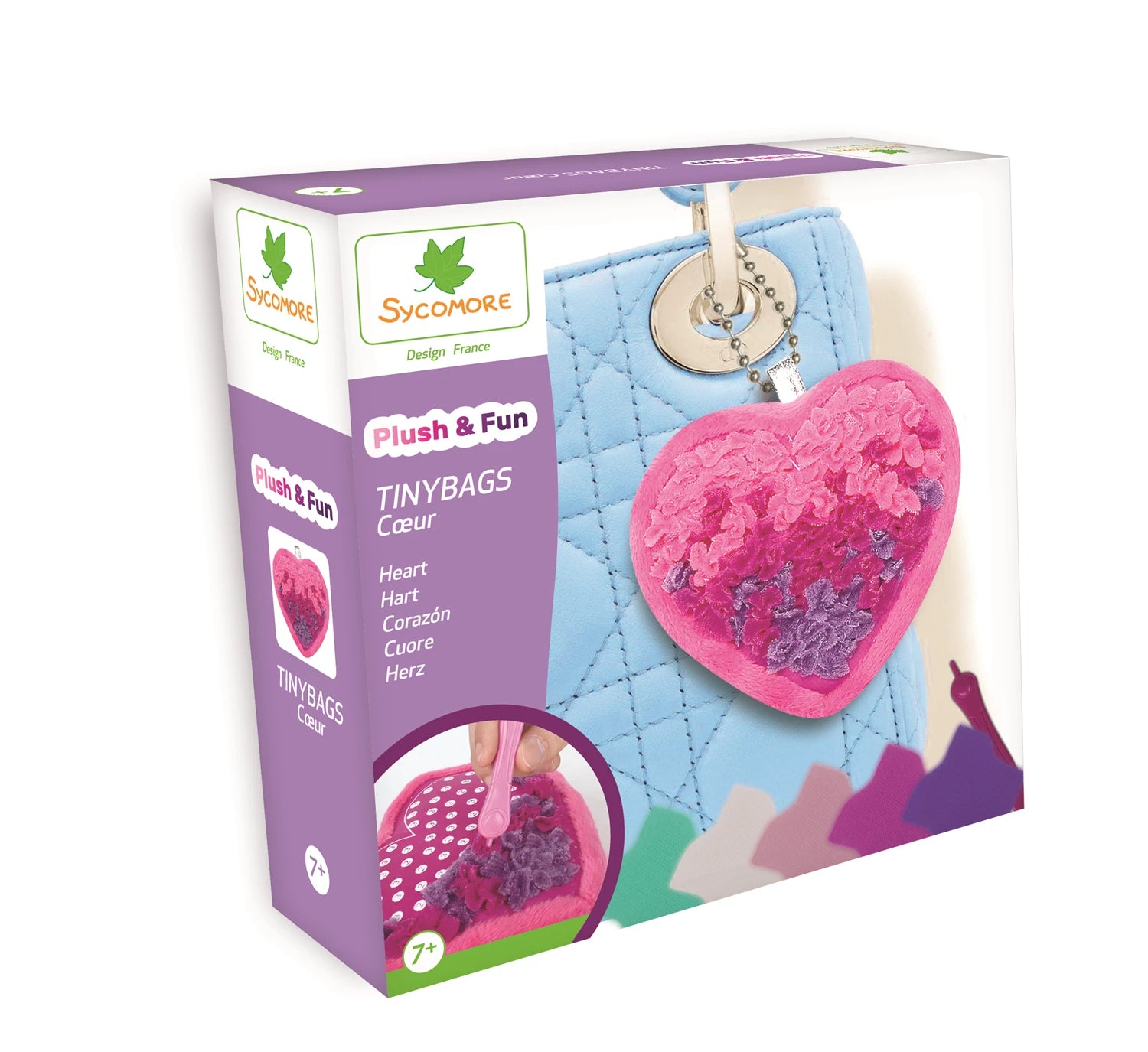 PLUSH'N FUN TINYBAGS COEUR (FR-DE-IT)