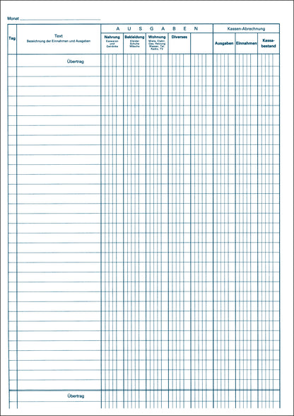 FAVORIT Haushaltbuch A4 890 24 Blatt