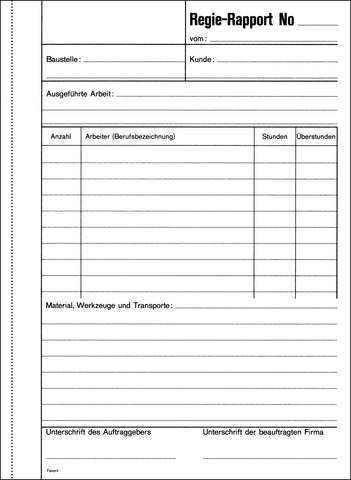 FAVORIT Regierapport Deutsch A5 9183 OK weiss 50x3 Blatt