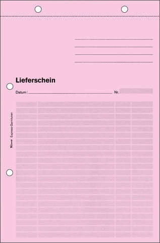 FAVORIT Lieferscheine Express A5 9533EXPRESS rot/gelb/weiss 50x3 Blatt