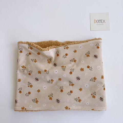 Soft Baby Neck Warmer – Floral & Fleece