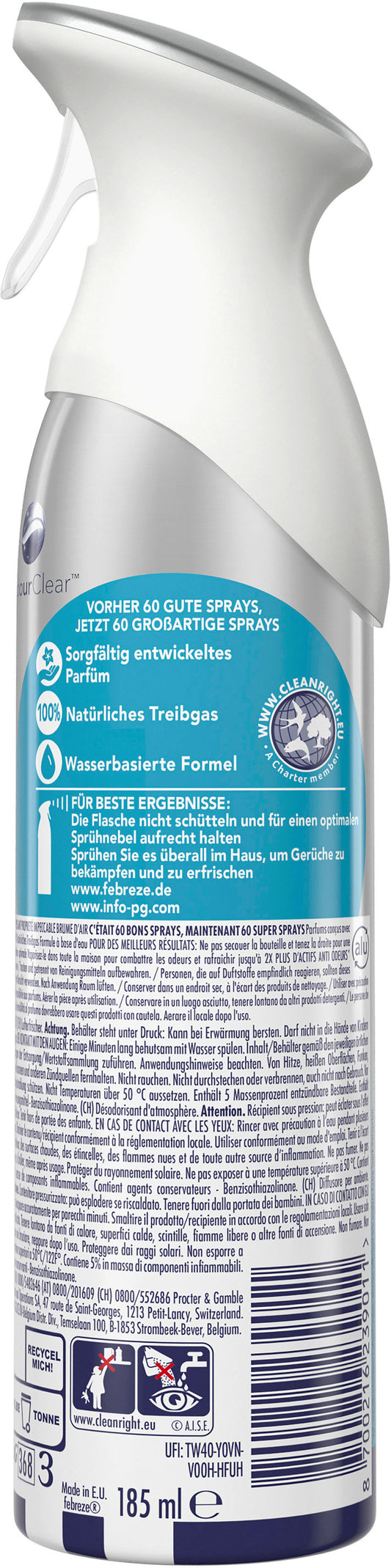 FEBREZE Lufterfrischer 971684 Extra Stark Morgentau 185ml