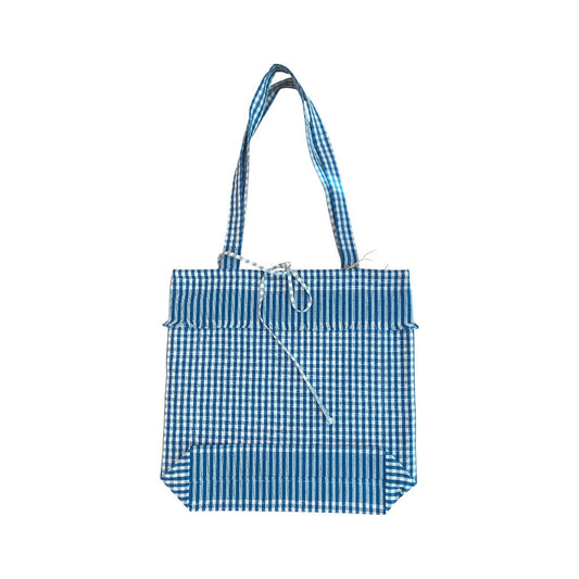 MEYER-MAYOR 2-Tuch Tasche  Karo, Atlantik