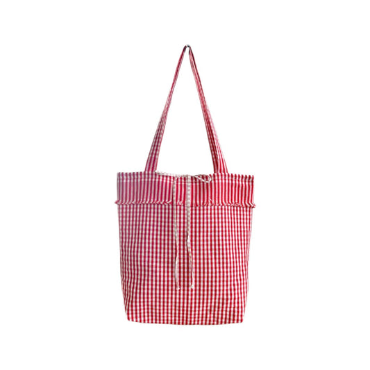 MEYER-MAYOR 2-Tuch Tasche  Karo, Rot