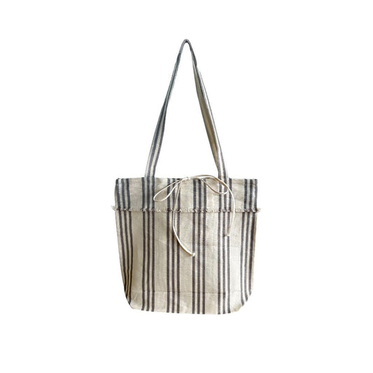 MEYER-MAYOR 2-Tuch Tasche  Streifen, Taupe