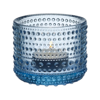 Iittala - Kastehelmi te-lysestake - akvablå glød