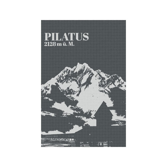 KULTSHTOFF - Pilatus Berg Küchentuch - Moderne Schweizer Ikone 🖤🏔️