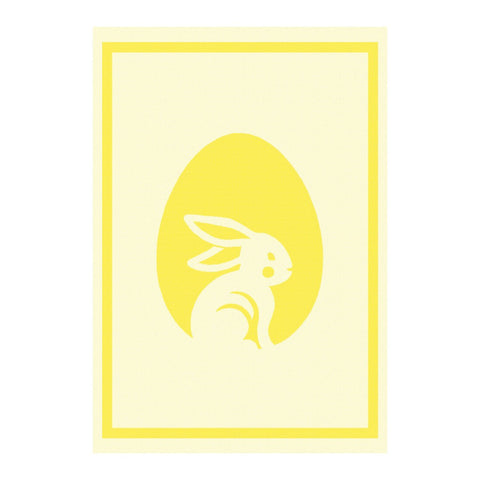 KULTSHTOFF - paashaas keukenhanddoek - helder geel lentevreugde 🐰✨