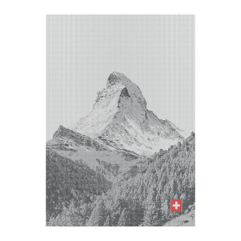 Kultstoff - Matterhorn Scherli Küchentuch - Schweizer Ikone, ultra-saugfähig 🏔️🖤