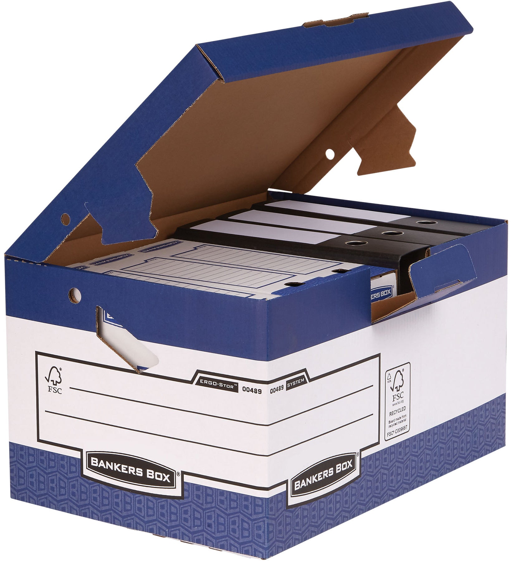 FELLOWES BankersBox Maxi 0048901 weiss/blau 378x301x560mm
