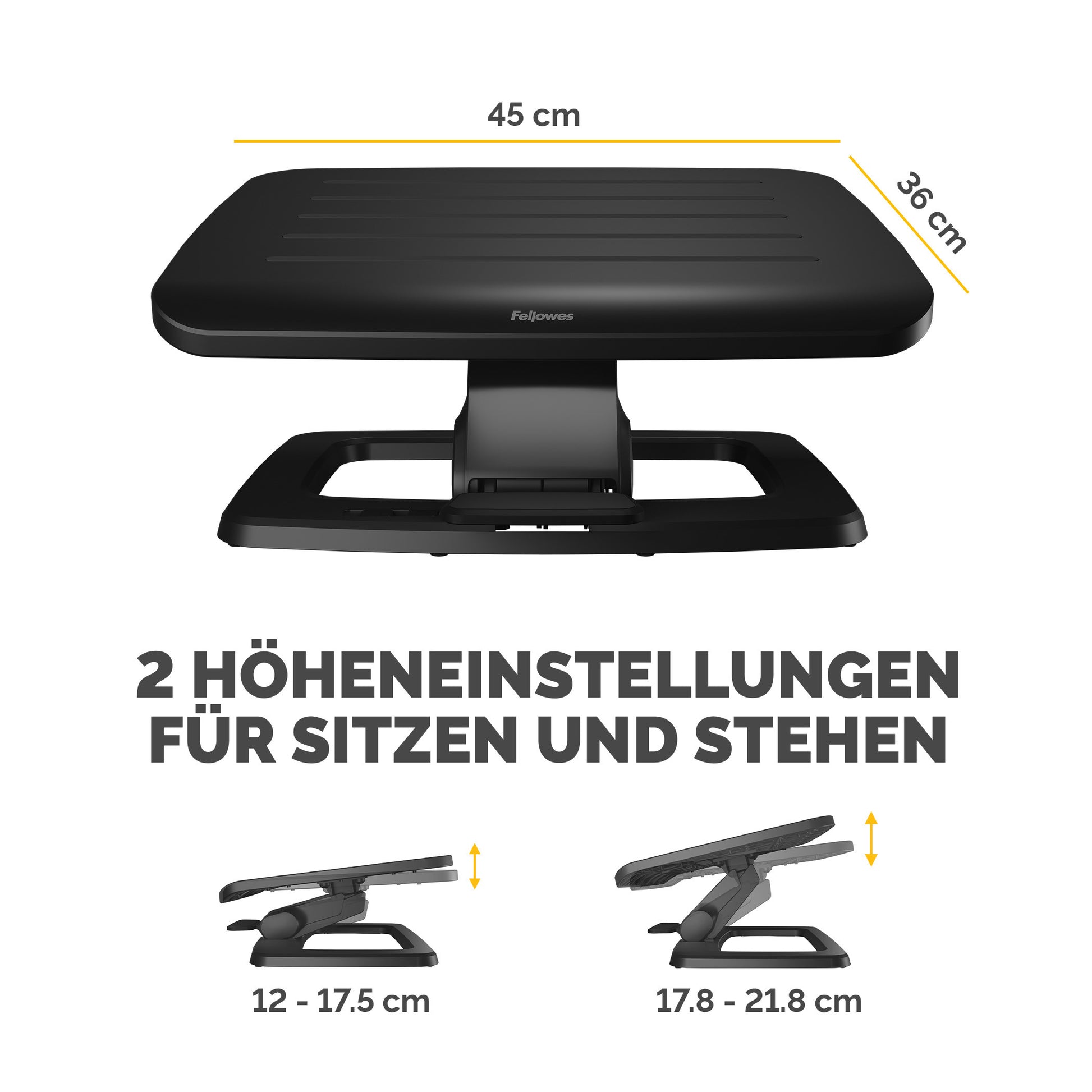 FELLOWES Fussstütze Hana LT 100016998 schwarz