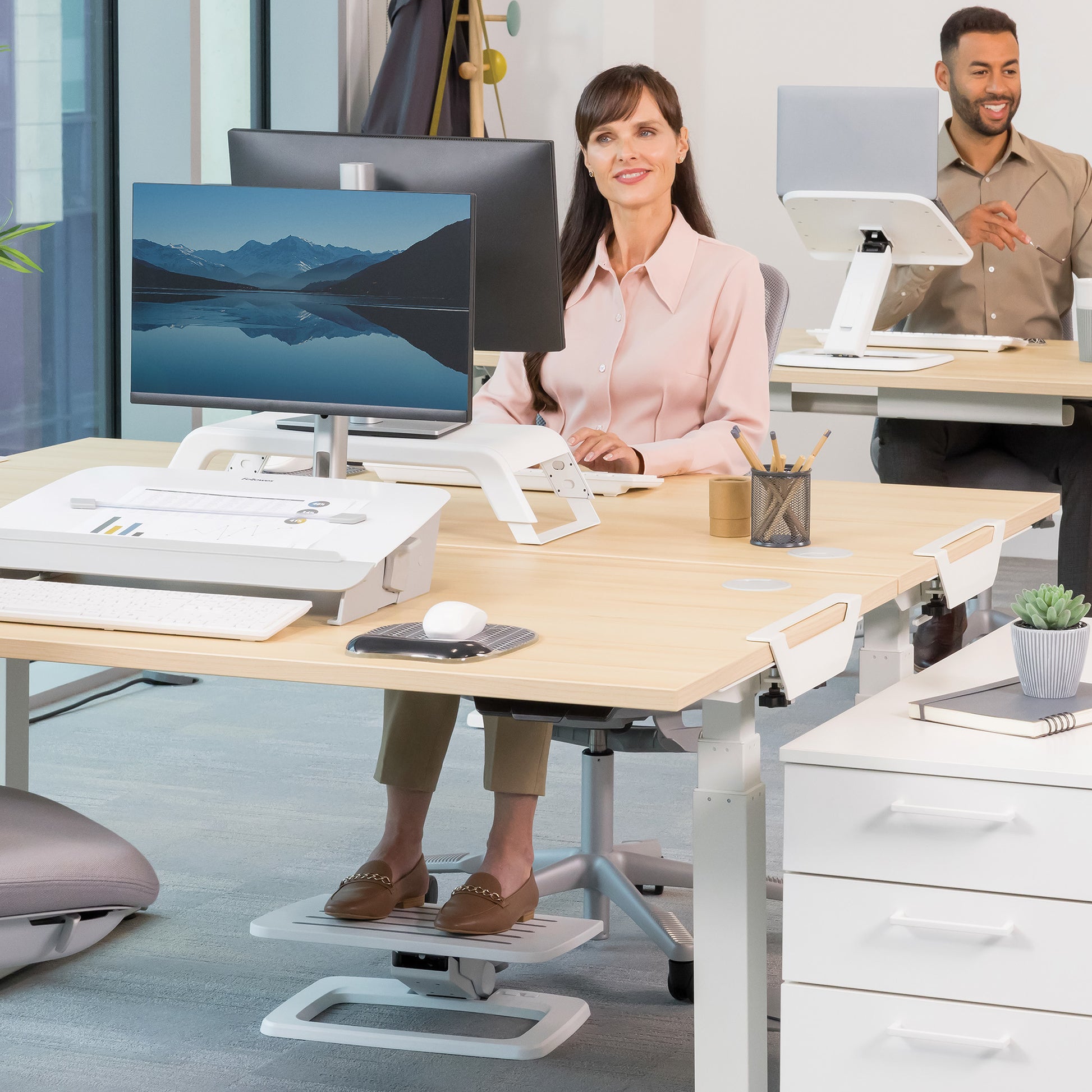 FELLOWES Fussstütze Hana LT 100016999 weiss