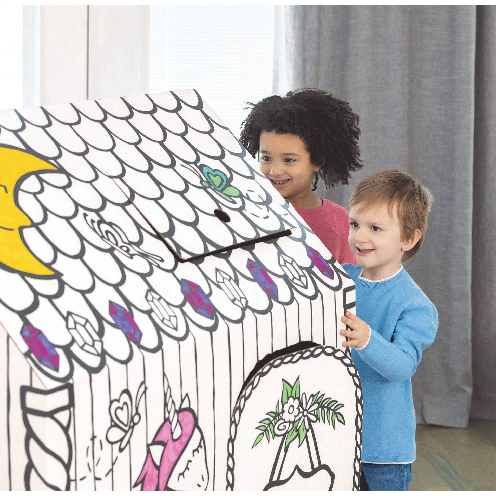 FELLOWES Spielhaus BANKERS BOX 1232401 Einhorn 121x97x81cm