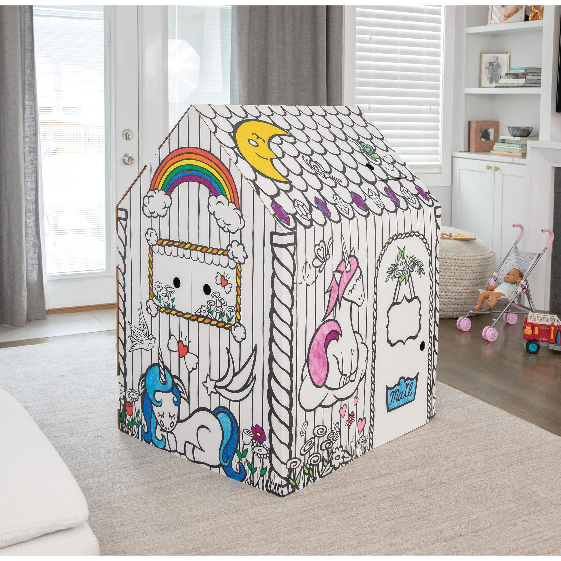 FELLOWES Spielhaus BANKERS BOX 1232401 Einhorn 121x97x81cm