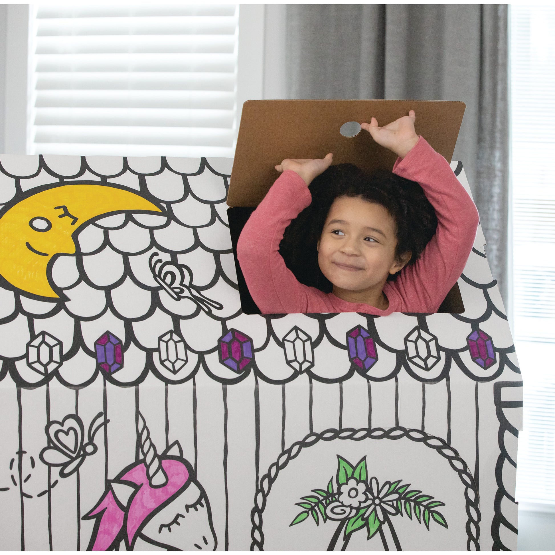 FELLOWES Spielhaus BANKERS BOX 1232401 Einhorn 121x97x81cm