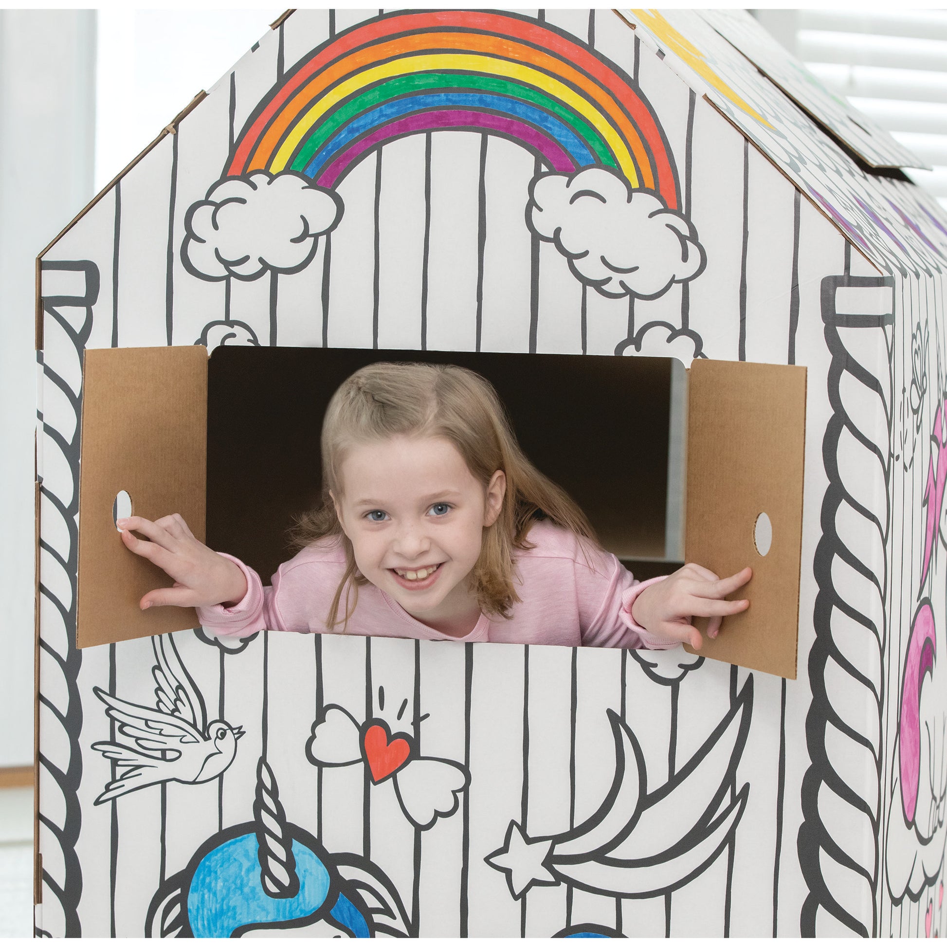 FELLOWES Spielhaus BANKERS BOX 1232401 Einhorn 121x97x81cm