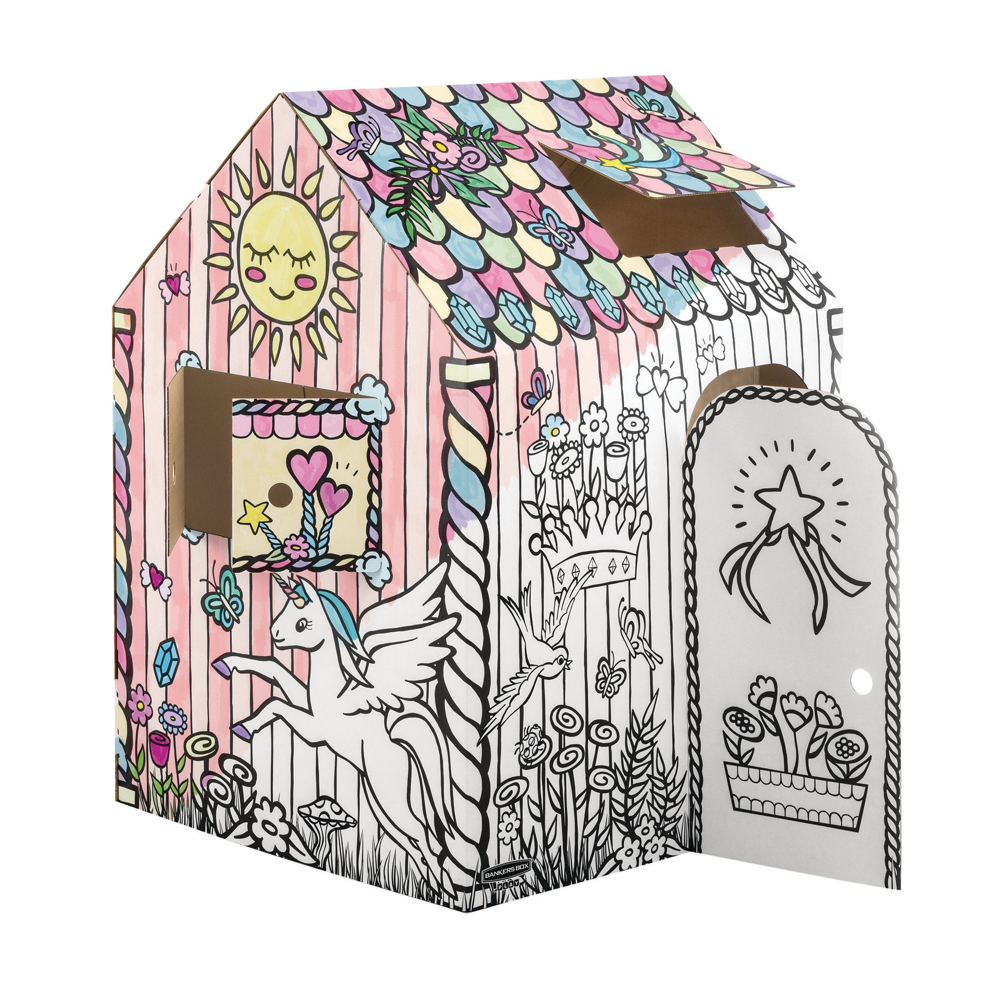 FELLOWES Spielhaus BANKERS BOX 1232401 Einhorn 121x97x81cm