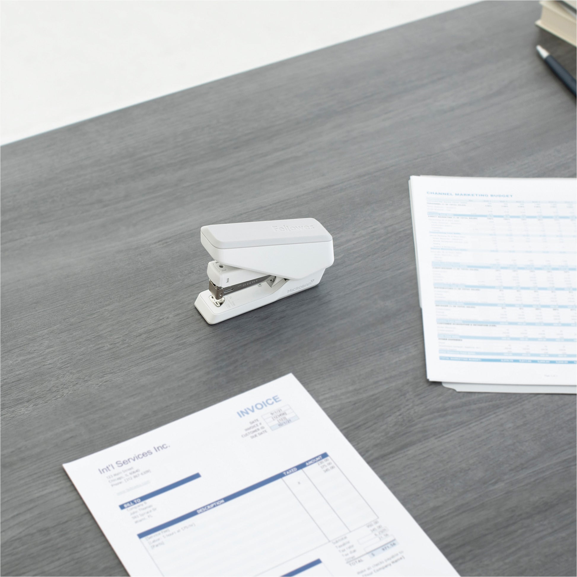 FELLOWES Heftgerät EasyPress LX840 5011701 Microban, weiss 25 Blatt