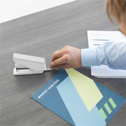 FELLOWES Heftgerät EasyPress LX840 5011701 Microban, weiss 25 Blatt