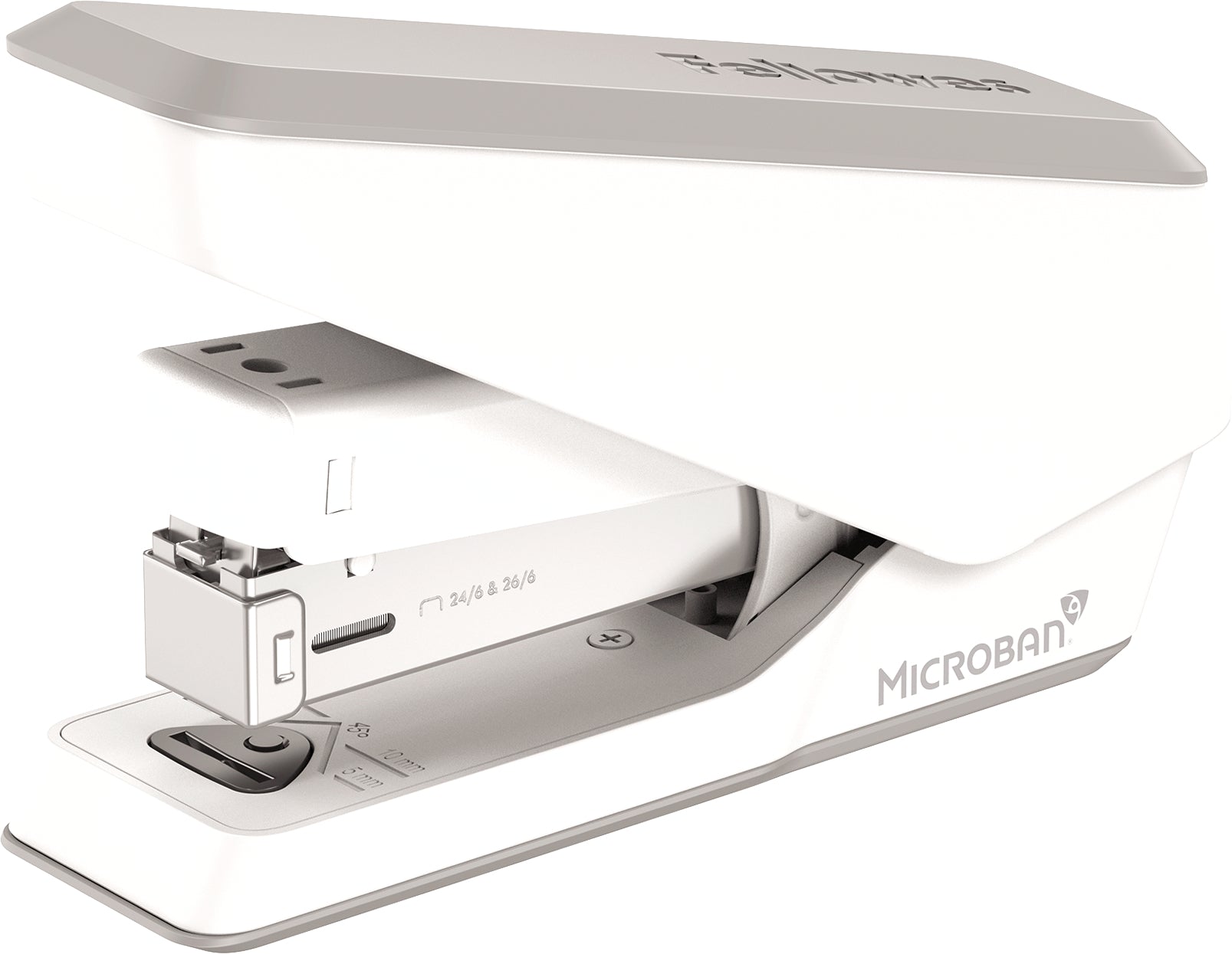 FELLOWES Heftgerät EasyPress LX840 5011701 Microban, weiss 25 Blatt