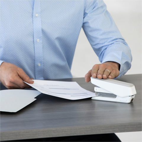 FELLOWES Heftgerät EasyPress LX850 5011801 Microban, weiss 25 Blatt