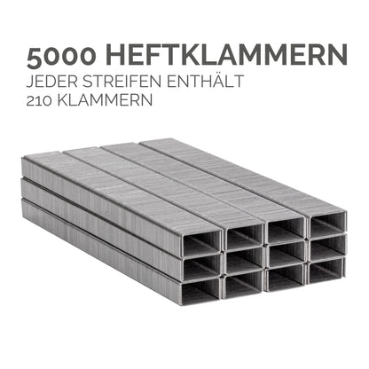 FELLOWES Heftklammern 26/6 mm 5117501 Vollstreifen 5000 STK