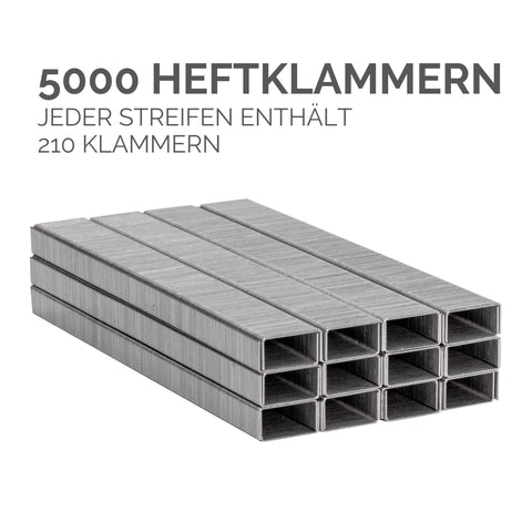 FELLOWES Heftklammern 26/6 mm 5117501 Vollstreifen 5000 STK