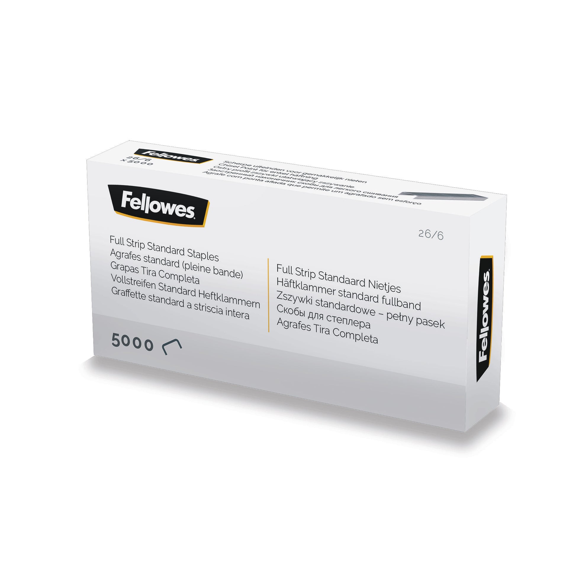FELLOWES Heftklammern 26/6 mm 5117501 Vollstreifen 5000 STK
