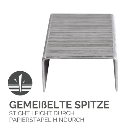 FELLOWES Heftklammern 26/6 mm 5117601 Halbstreifen 5000 STK