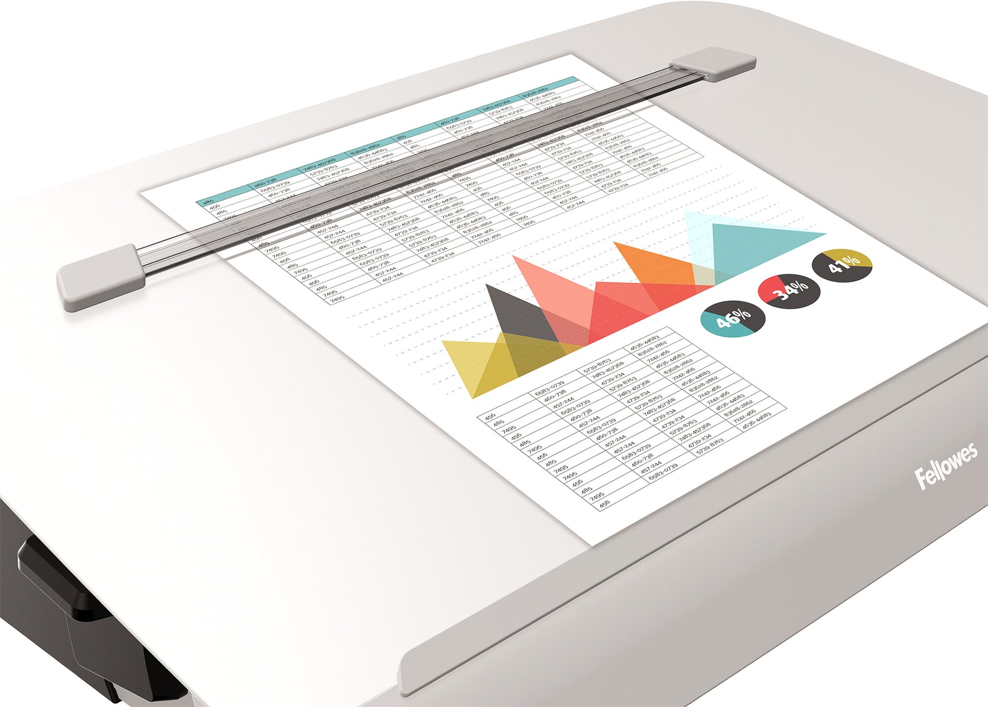 FELLOWES Dokumentenhalter Hana 8065801 weiss