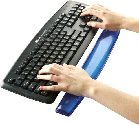 FELLOWES Handgelenkauflage Crystals 9113709 blau, für Tastatur, Gel