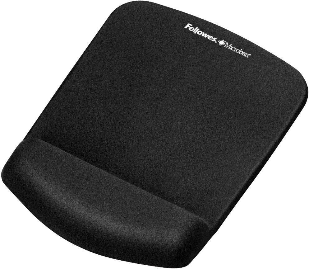 FELLOWES Mausmatte Plushtouch 9252003 schwarz,mit Handgelenkauflage