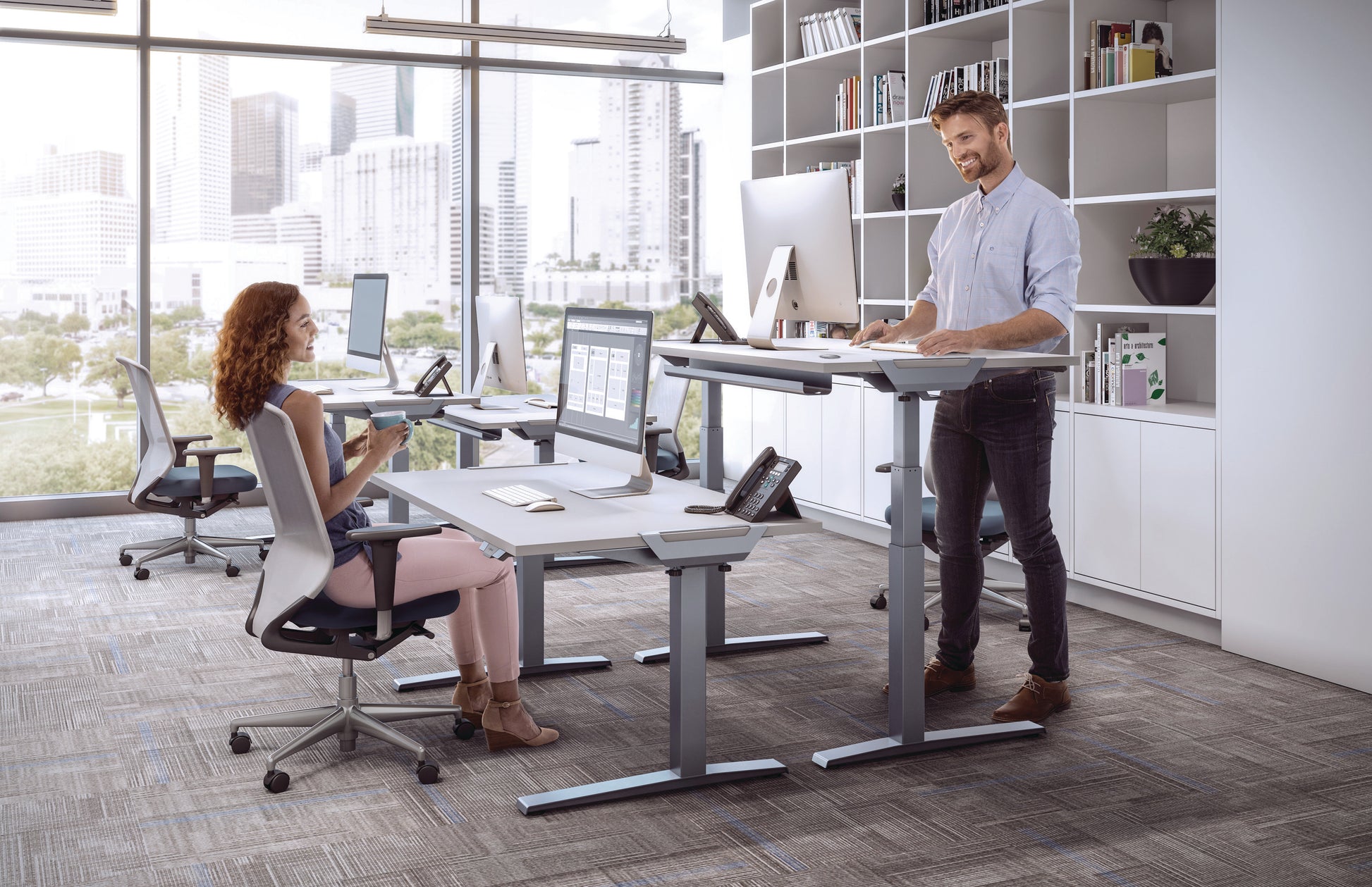 FELLOWES Levado Tischplatte 9870501 1800mm x 800mm Hellgrau