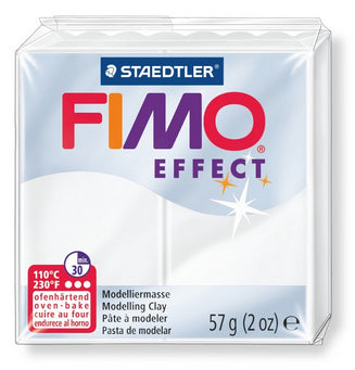 FIMO Knete Effect 57g 8010-014 transclucent weiss
