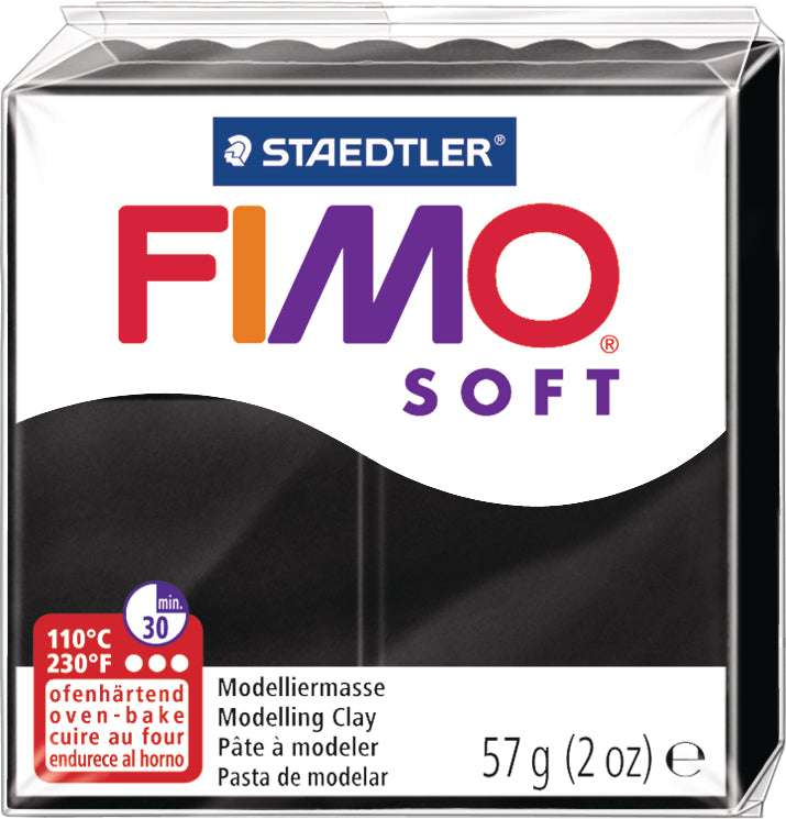 FIMO Knete Soft 57g 8020-9 schwarz