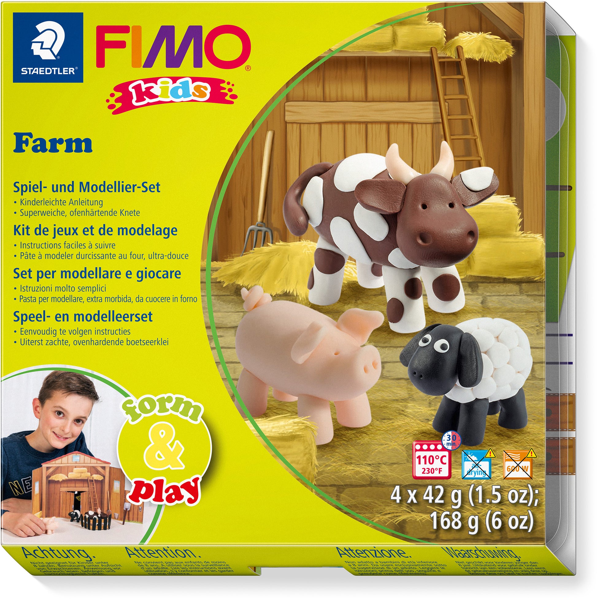 FIMO form&play 4x42g 803401LY Set Farm